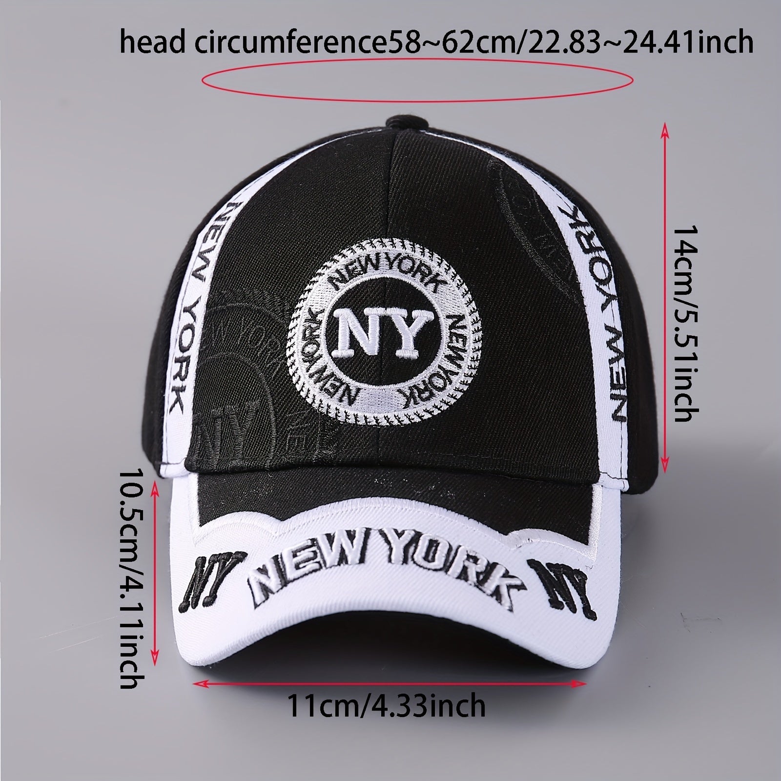 Men's Outdoor Baseball Cap Sunshade Curved Brim Sports Hat