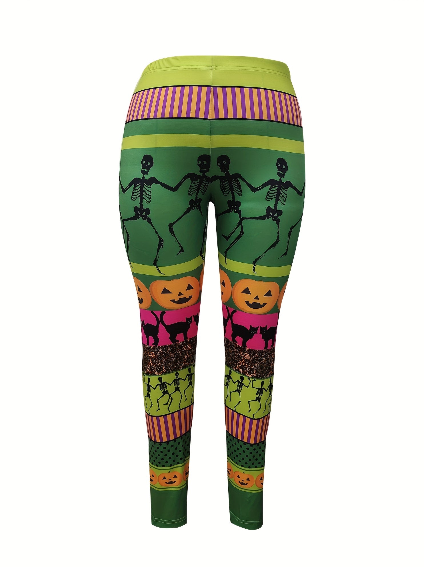 Women's Plus Painting Print High Rise Leggings