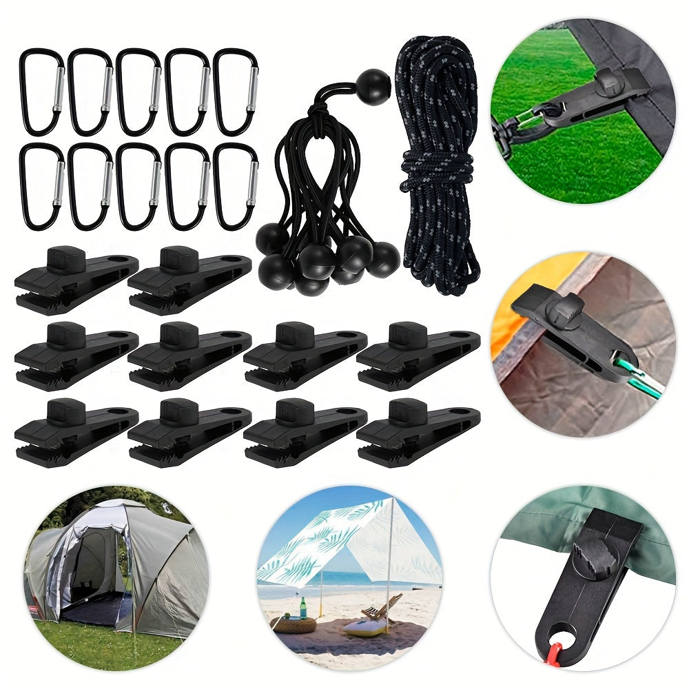 10pcs Heavy Duty Tarp Clips Multifunctional Awning Clamps Lightweight & Durable