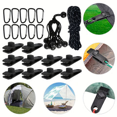 10pcs Heavy Duty Tarp Clips Multifunctional Awning Clamps Lightweight & Durable