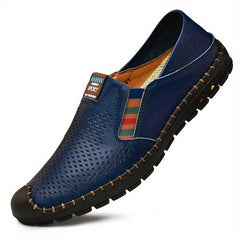 Men's Ventilated Loafer Shoes Non-slip Slip On Shoes