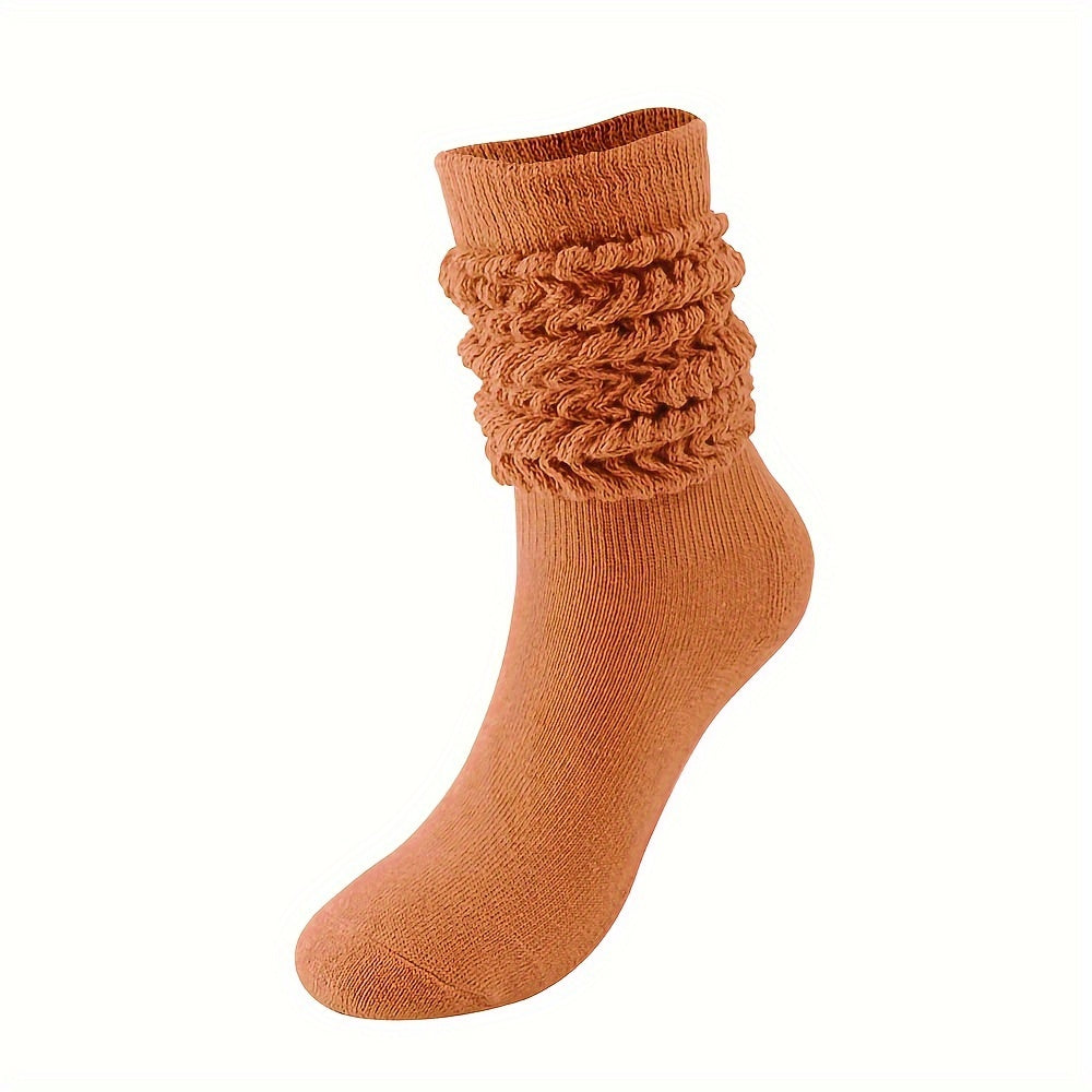 1 Pair Stylish Winter Scrunch Socks for Men Women