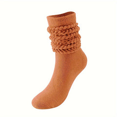 1 Pair Stylish Winter Scrunch Socks for Men Women