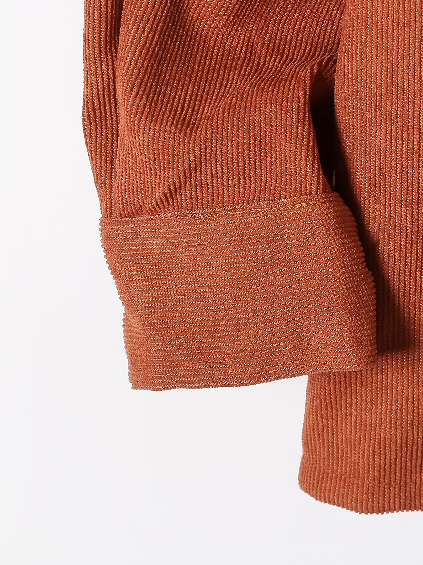 Boys Corduroy Hooded Shirts Long Sleeve Button Down Tops