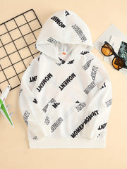 MOMENT Boys Hooded Sweatshirt Spring Fall Kids Clothing