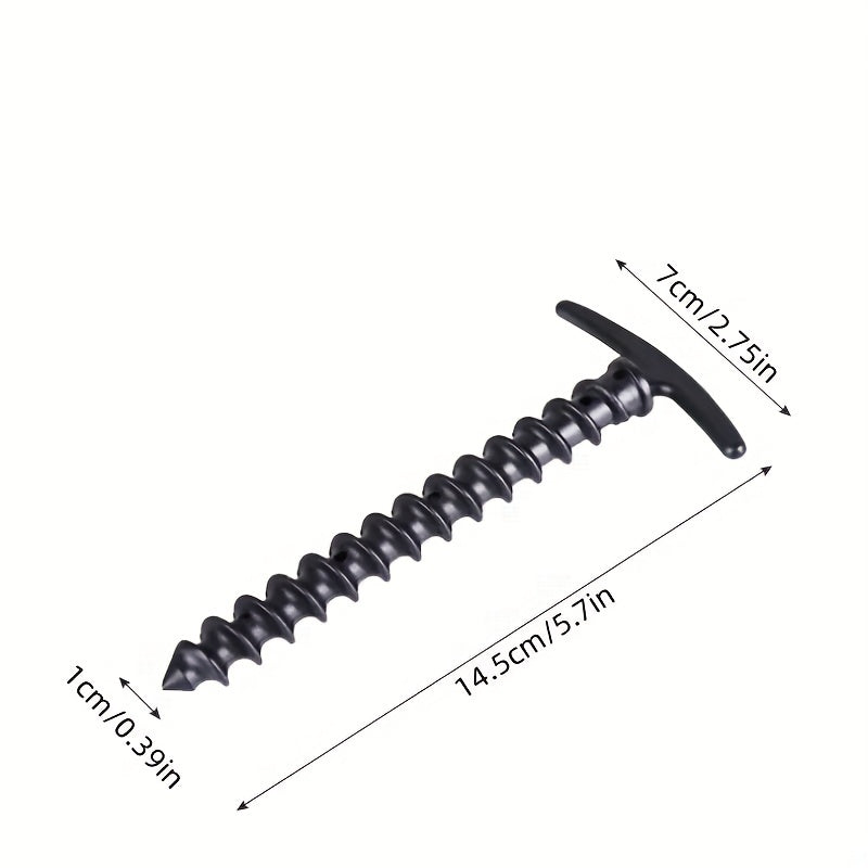 10pcs Spiral Plastic Tent Nails Camping Tent Accessories