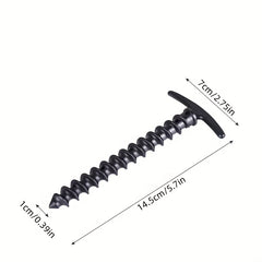 10pcs Spiral Plastic Tent Nails Camping Tent Accessories