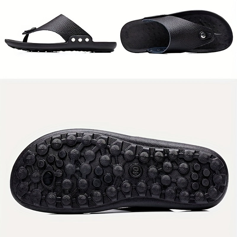 Men's Summer Beach Sandals Arch Support Non Slip Slide On Slipper