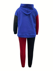 Colorblock Hoodie & Joggers Set