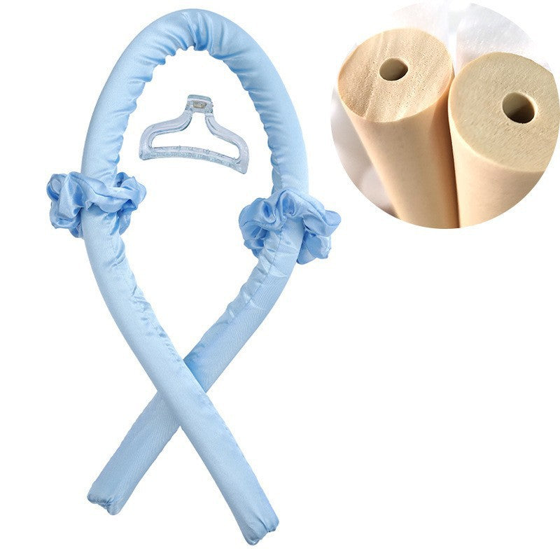 Heatless Curling Rod Headband Hair Rollers Overnight Ribbon Scrunchies