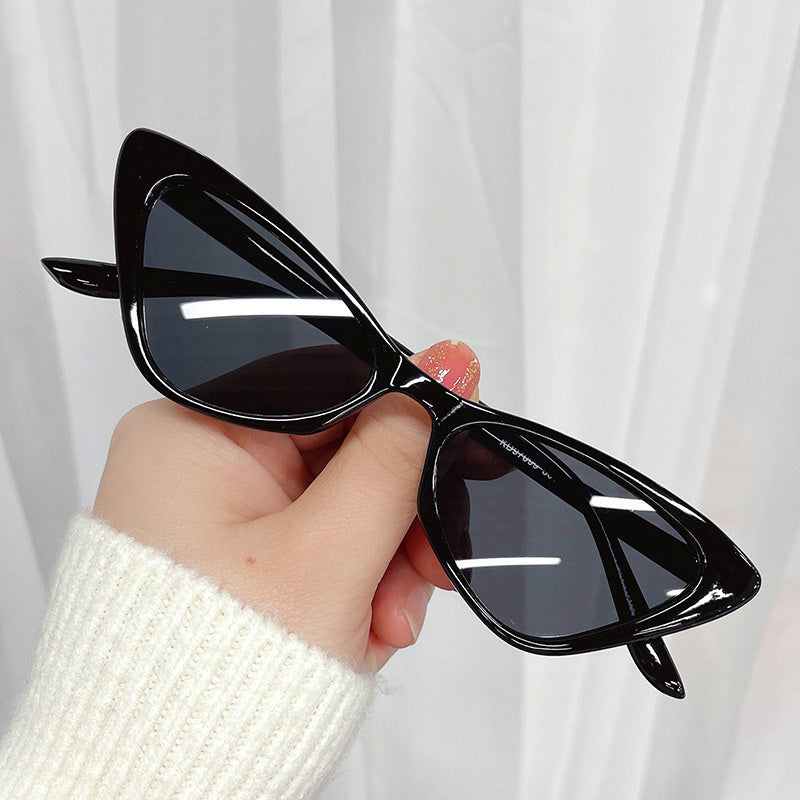 Vintage Cat Eye Sunglasses Rectangle Transparent UV400 Shades