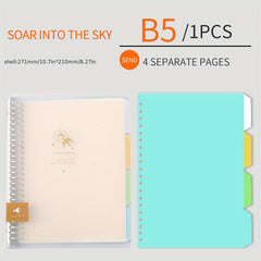A5 Loose Leaf Notebook Refill Horizontal Line Grid A4 Thickened Notebook