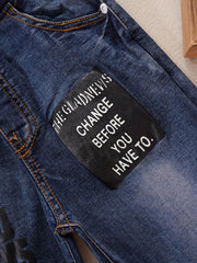 Boys Casual Denim Pants With Pocket for Spring and Autumn
