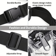 Transparent PVC Waist Bag for Outdoor Travel and Commute