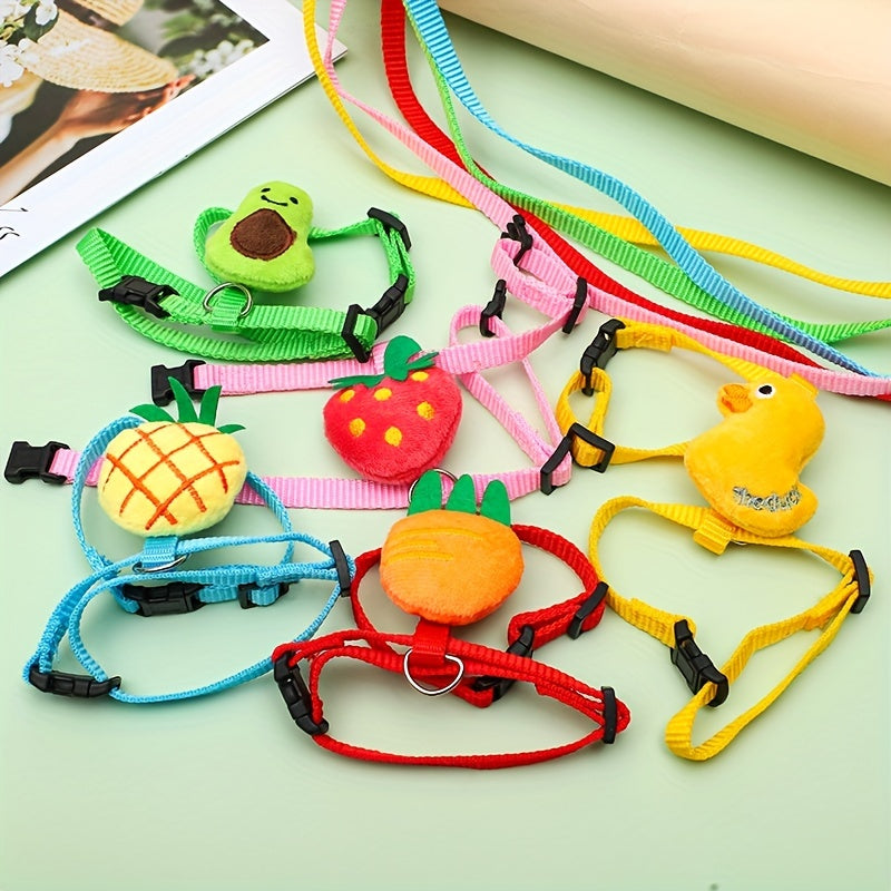 Cartoon Fruit Rabbit Chest Strap Pet Traction Rope