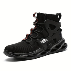 Men's Durable Work Shoes Lace Up Anti skid Construction Sneakers