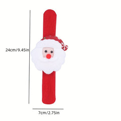 4pcs Christmas Bracelets Plush Doll Wristband Holiday Gathering
