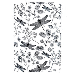 Dragonfly Flower Seal Stamps For Card Making Deco
