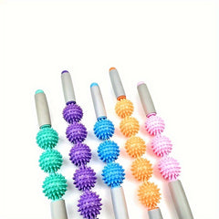 3 5 Wheels Yoga Fascia Stick Fitness Massage Roller for Muscle Relaxation