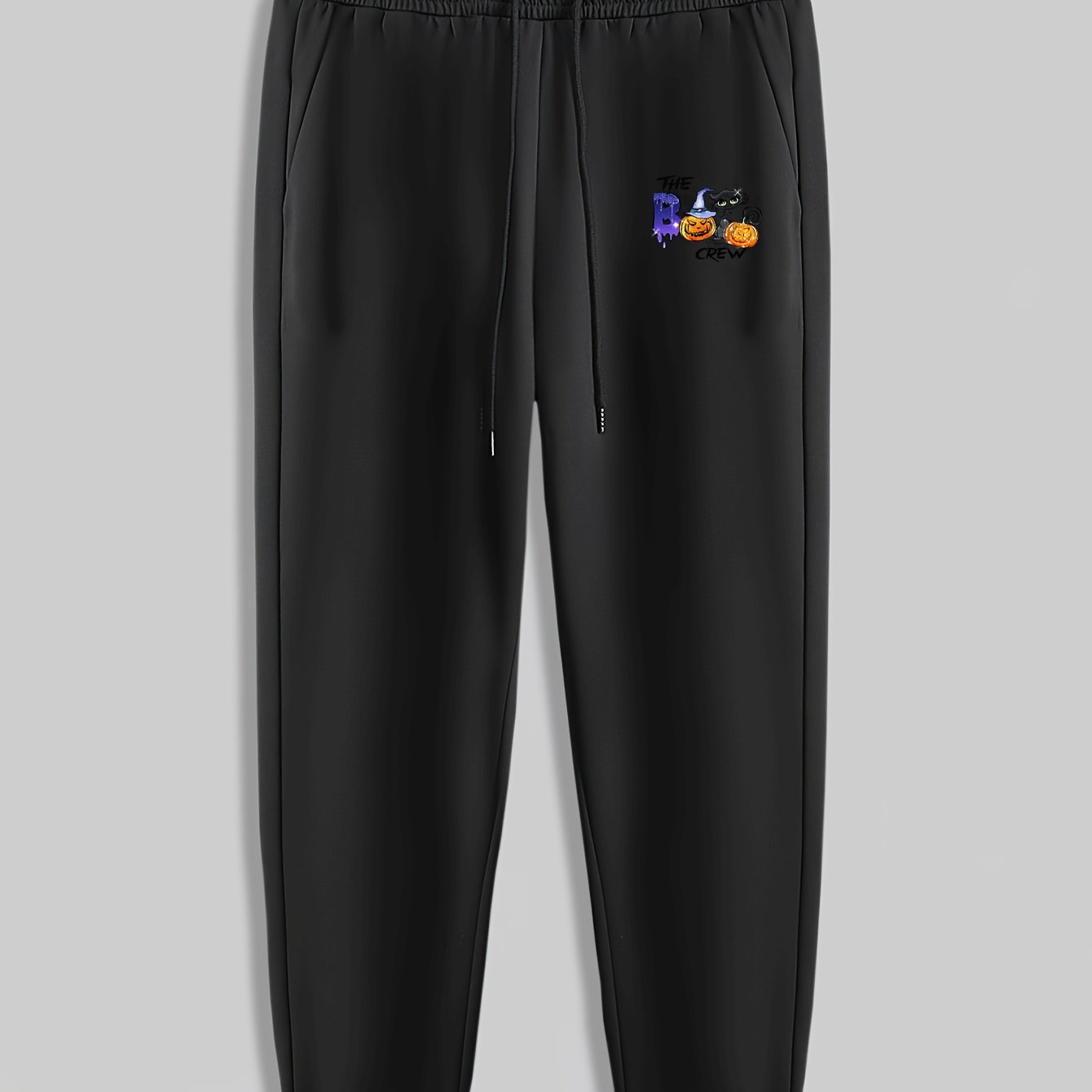 Halloween Pumpkin Print Men's Drawstring Sweatpants