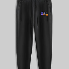 Halloween Pumpkin Print Men's Drawstring Sweatpants