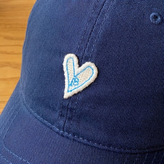 Heart Label Patch Baseball Cap Adjustable Couple Dad Hats Unisex Sun Hats