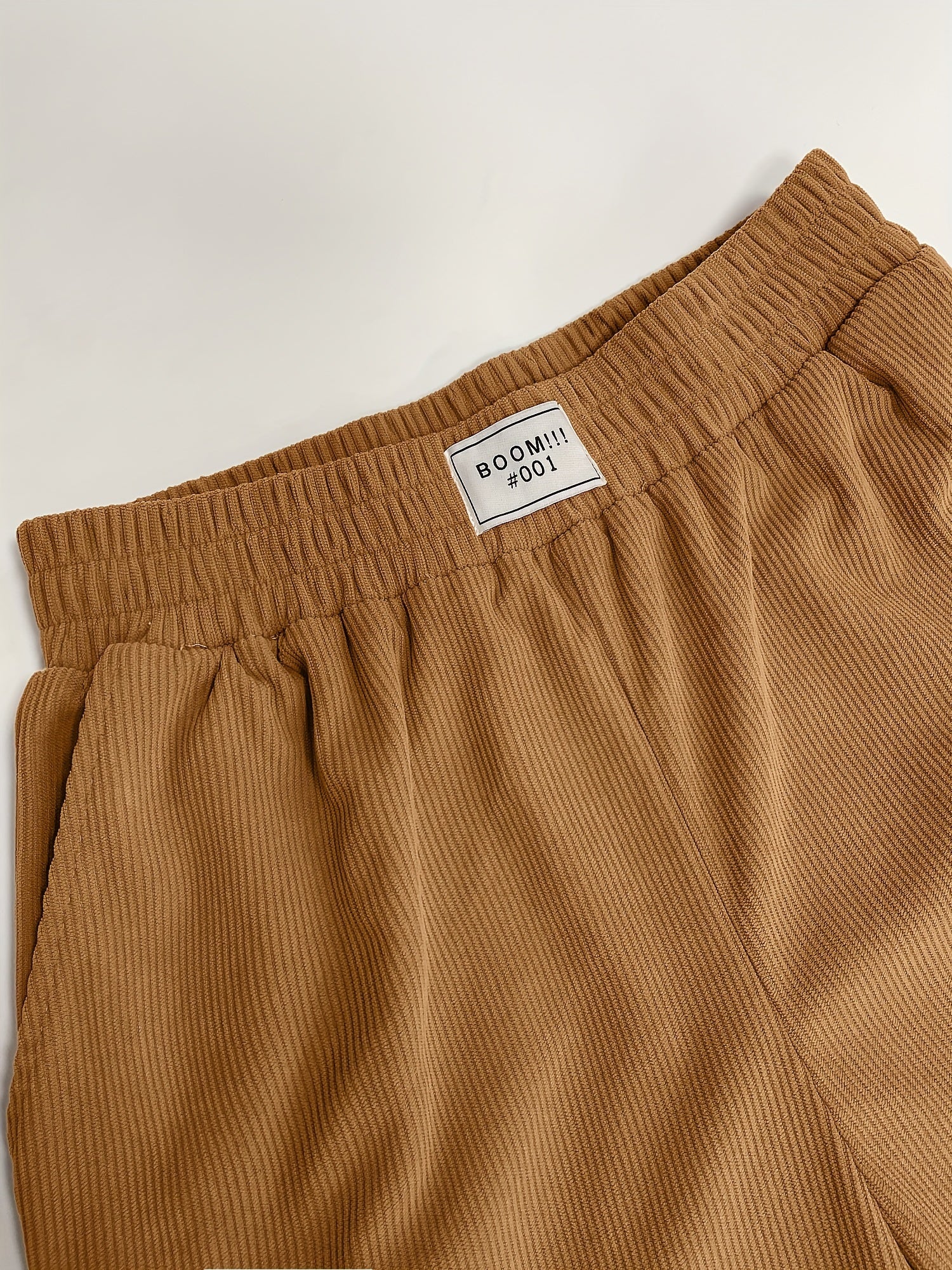 High Waist Corduroy Wide Leg Pants