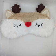 Soft Animal Shaped Eye Mask Plush Blackout Blindfold For Travel