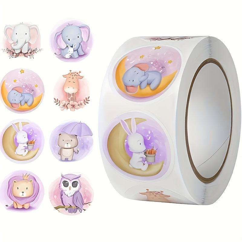 500pcs Animal Stickers Hand Drawn Seal Sticker for Packaging