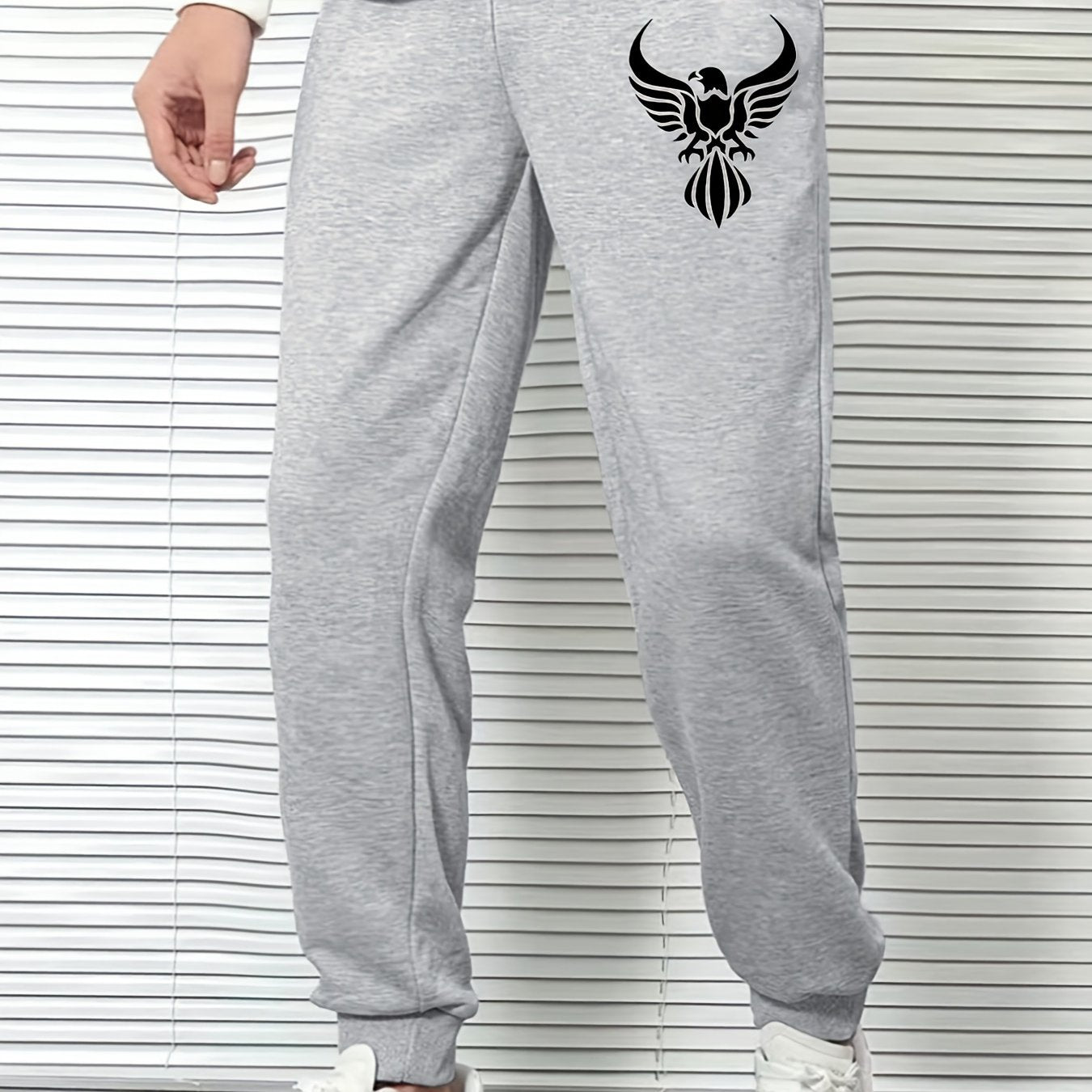 Men's Graffiti Eagle Printed Active Sweatpants