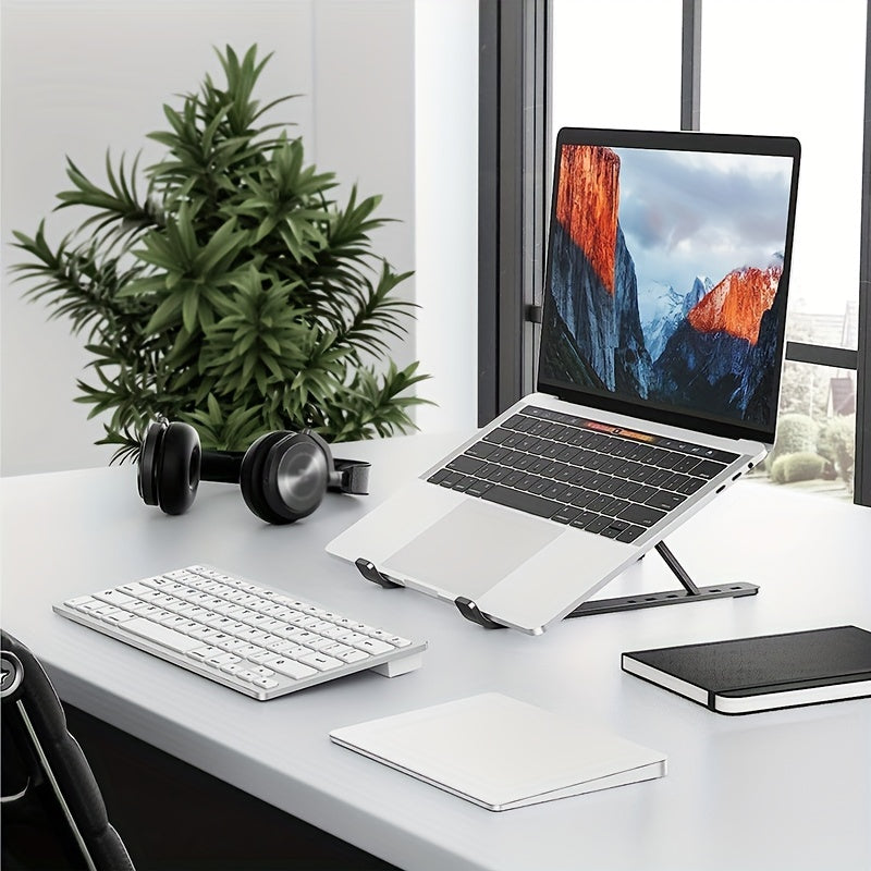 Adjustable Foldable Portable Laptop Stand for 25.4-39.62 cm Laptops and Tablets