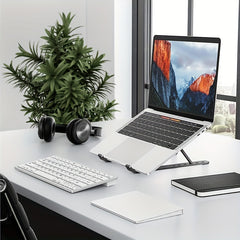 Adjustable Foldable Portable Laptop Stand for 25.4-39.62 cm Laptops and Tablets