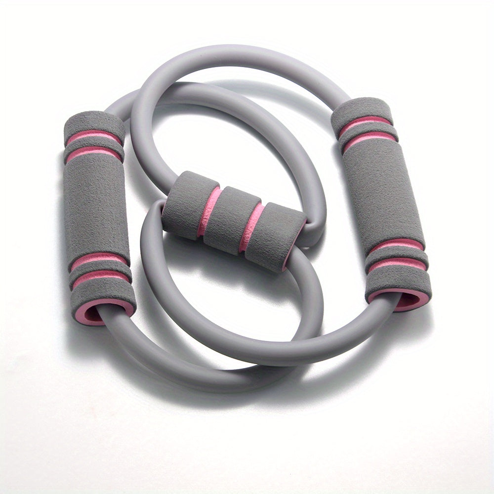 8 Shaped Yoga Tension Belt for Full Body Training - Rubber Resistance Band