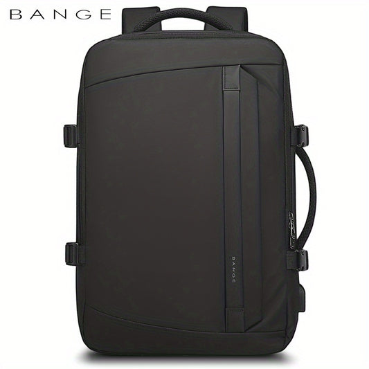 BANGE Large Capacity Business Waterproof Backpack With USB Charging Port