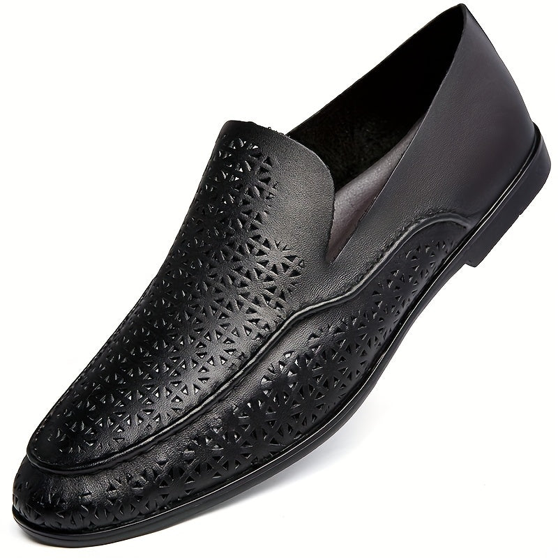 Men's Comfy Loafer Shoes Slip On with Ventilation Holes