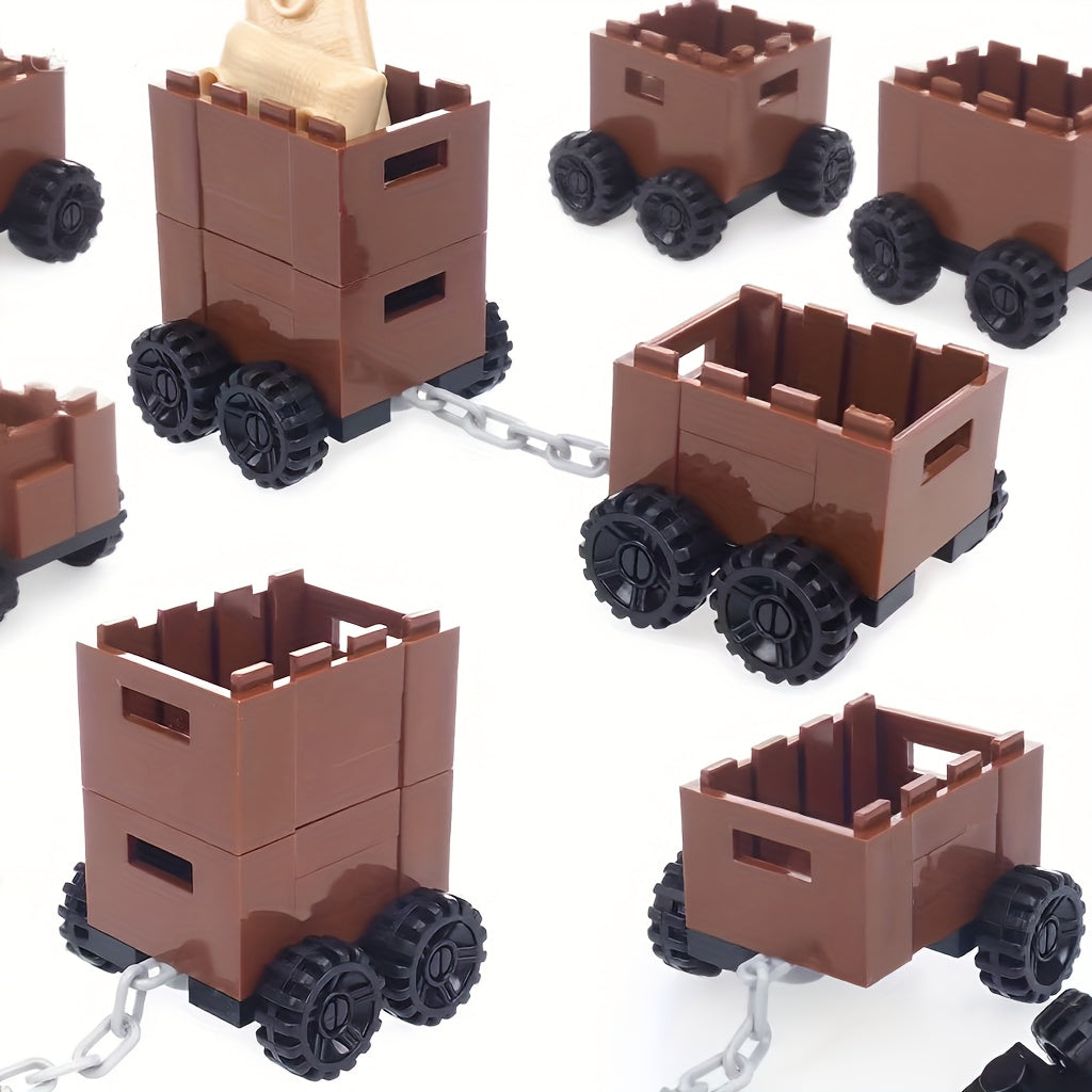 Mini Chain Truck Toy Set for DIY Building Blocks