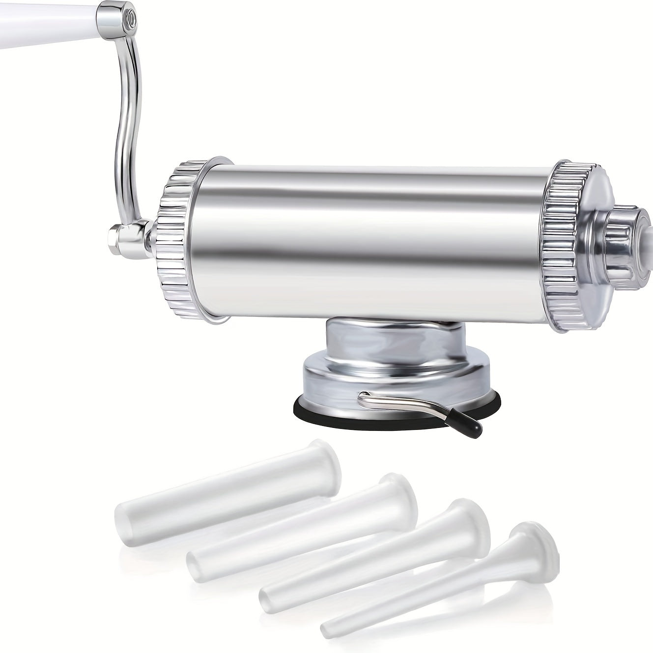 2LBS Sausage Stuffer Machine with Silicone Piston and 4 Filling Nozzles