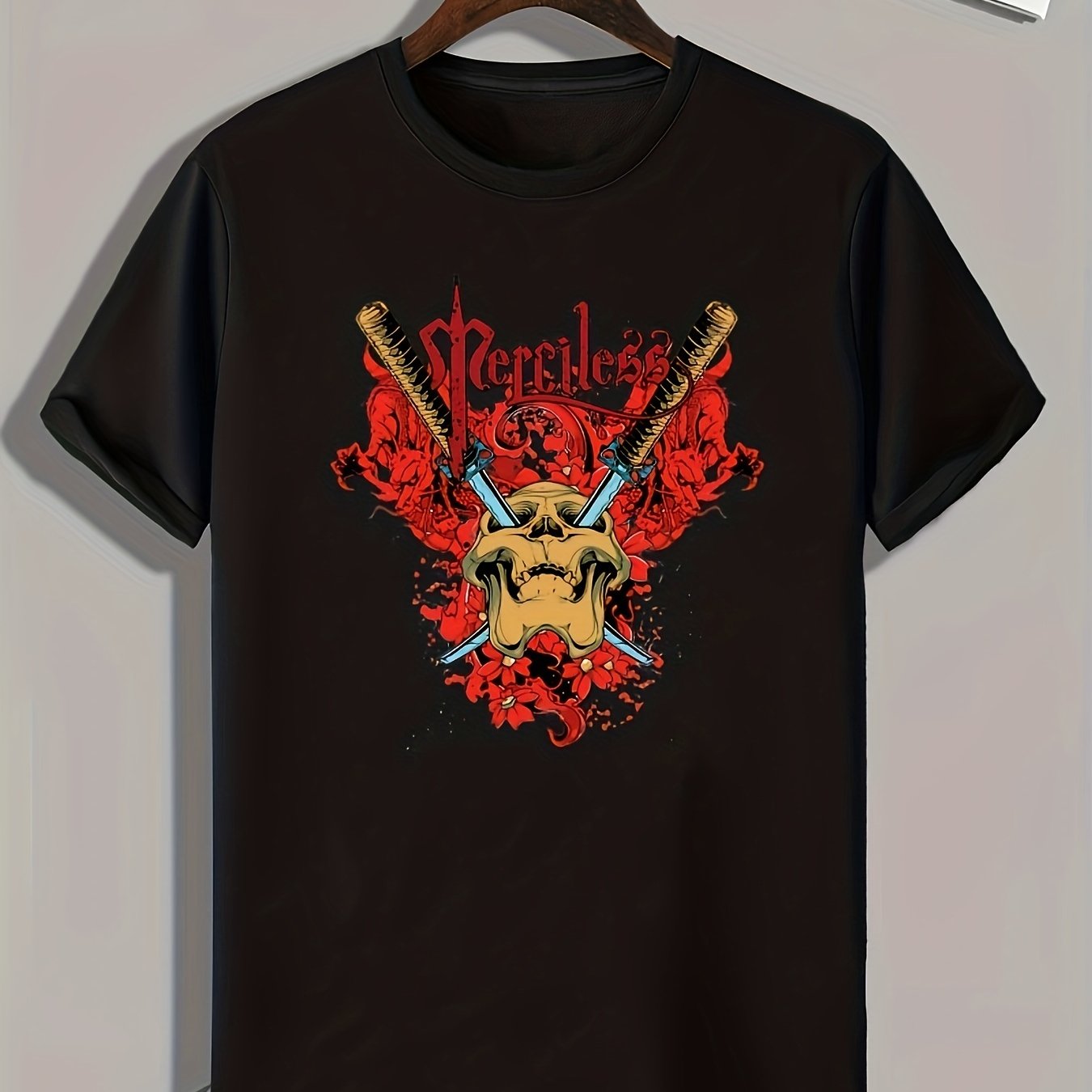Men's Graphic T shirt Skull Print Casual Comfy Tee For Summer