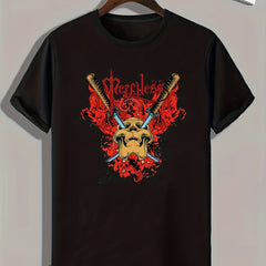 Men's Graphic T shirt Skull Print Casual Comfy Tee For Summer