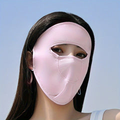 Sunproof Face Mask Elastic Ice Silk Mesh Breathable UV Protection