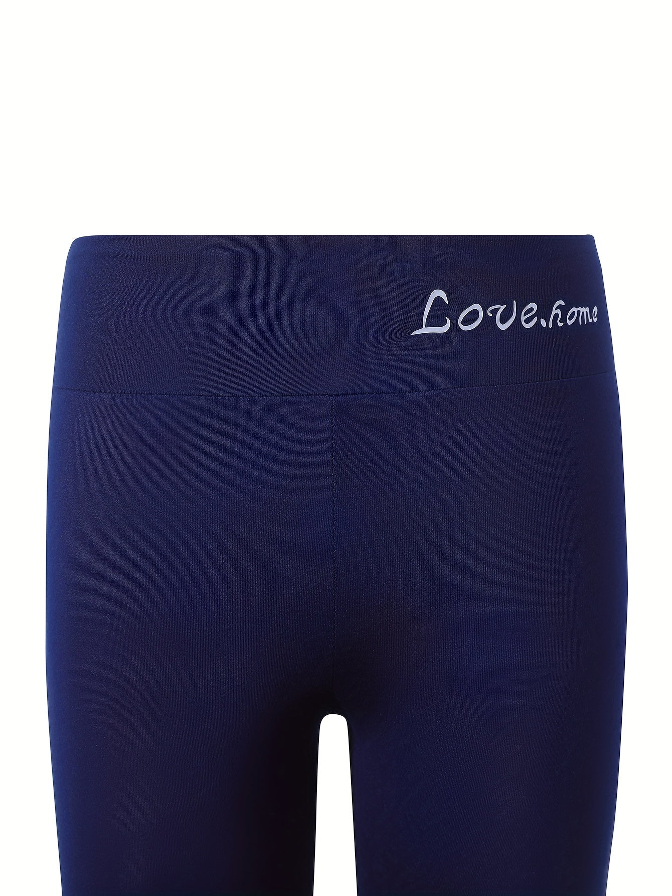 Girls Comfy LOVE HOME Print Leggings Slim Leggings Activewear Pants