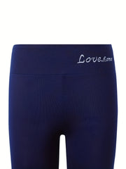 Girls Comfy LOVE HOME Print Leggings Slim Leggings Activewear Pants