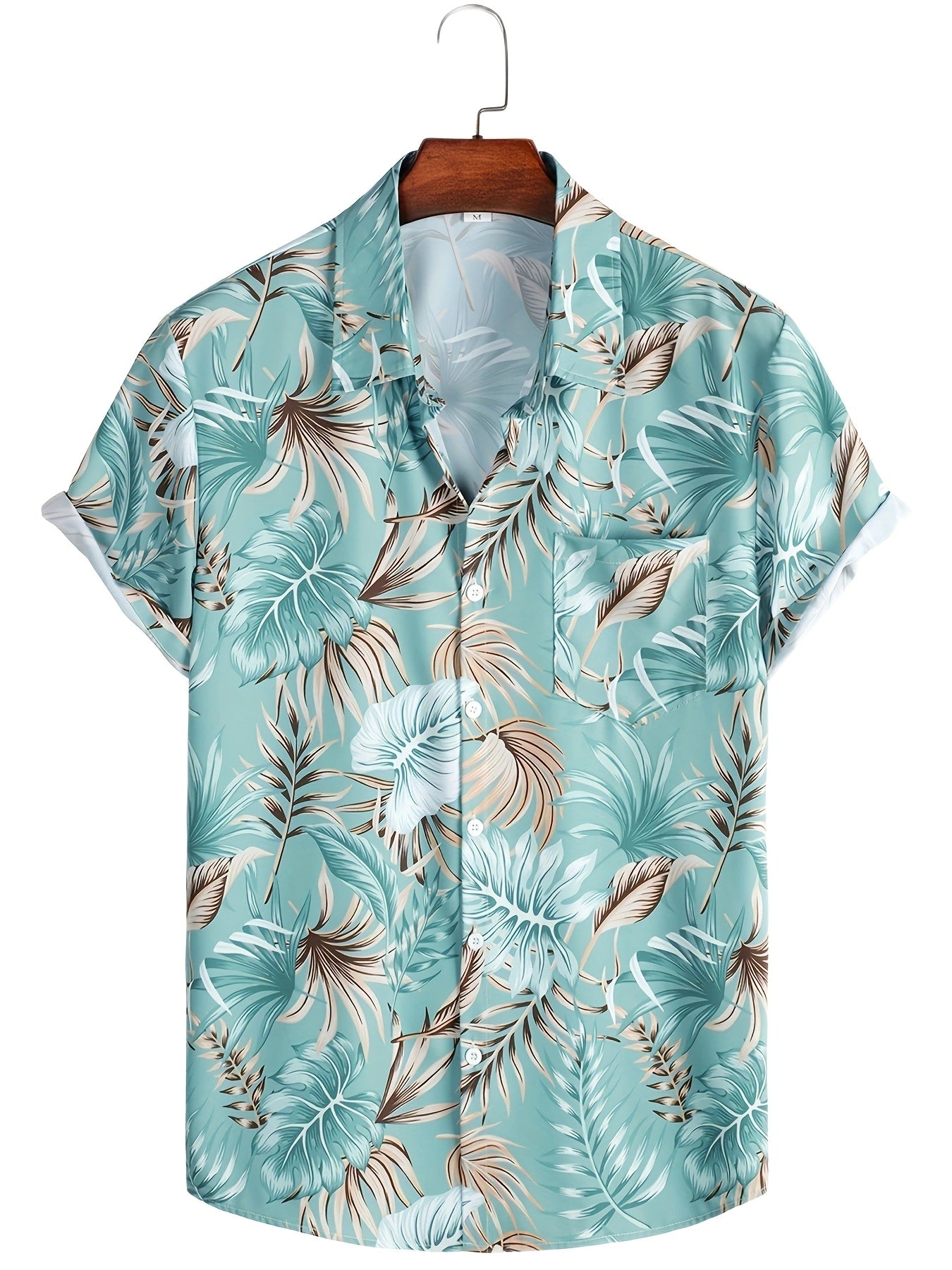 Men's Casual Square Pattern Short Sleeve T-shirt for Summer
