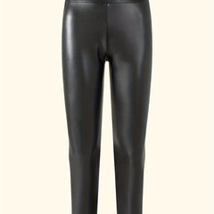 High Waist Slim PU Leather Pants