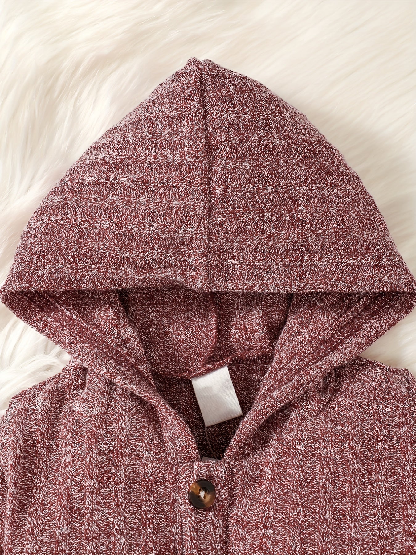 Infant Hooded Jumpsuit Long Sleeve Casual Romper
