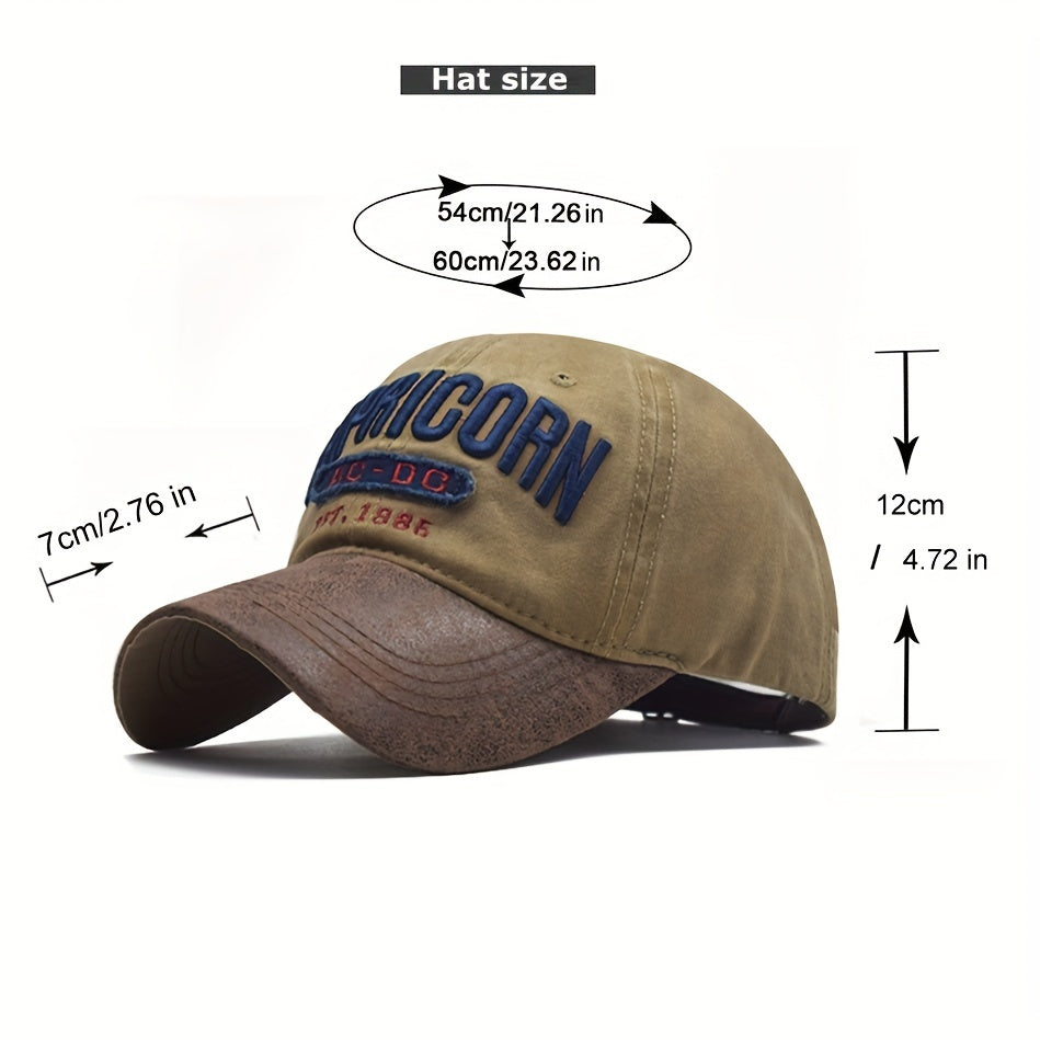 Fashionable 3D Letter Embroidery Sun Hat for Men and Women