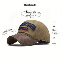 Fashionable 3D Letter Embroidery Sun Hat for Men and Women