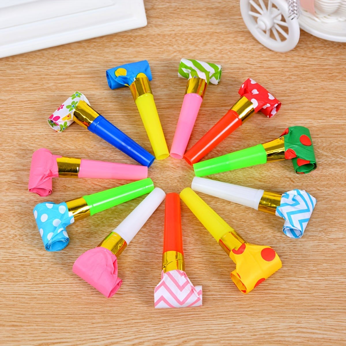 10pcs Plastic Whistle Birthday Party Event Aid Props Random