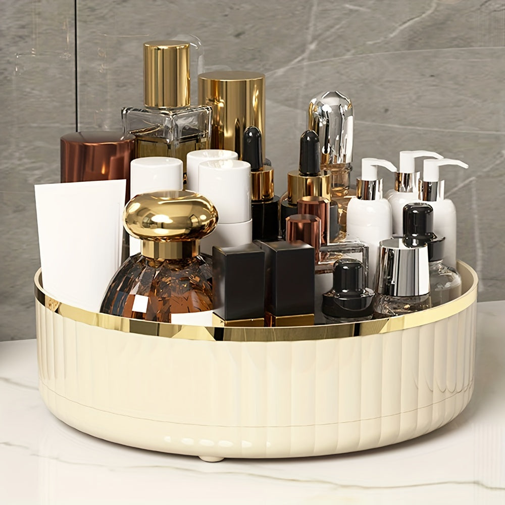 Modern Round Tray 360 Rotating Skincare Storage Rack Lazy Susan Turntable