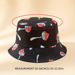 Colorful Mushroom Print Fisherman Hat Bucket Hat